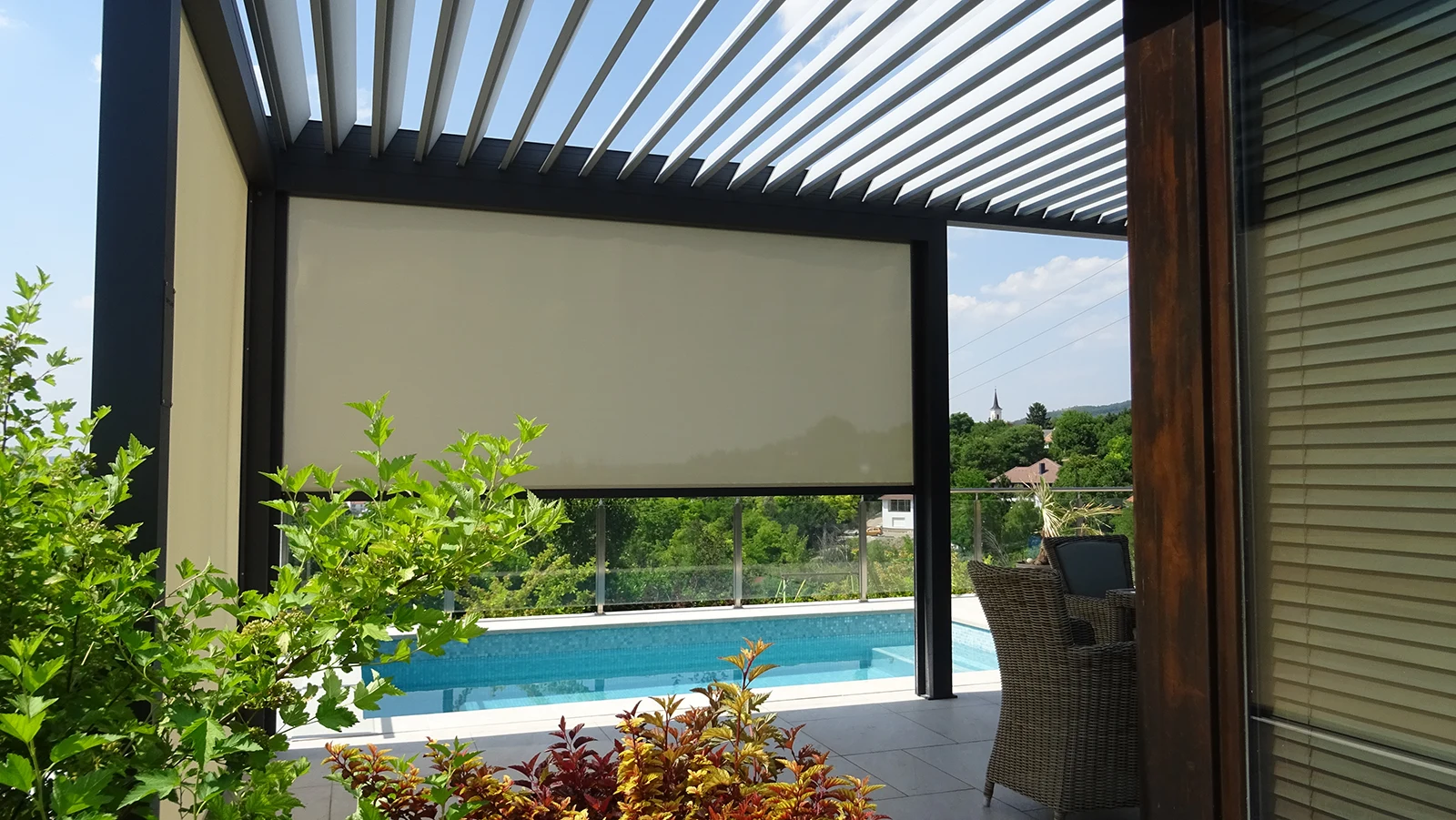 Bioklimatikus pergola Bratislavában