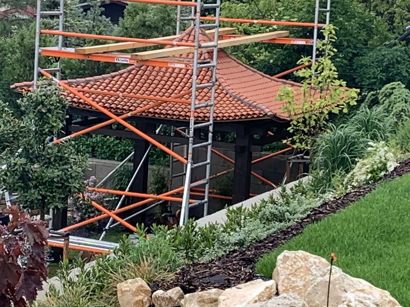 Az elkészült Hinode japán kerti pavilon