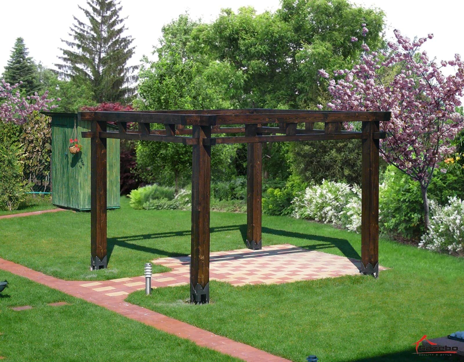 A Hinode japán kerti pavilon építése
