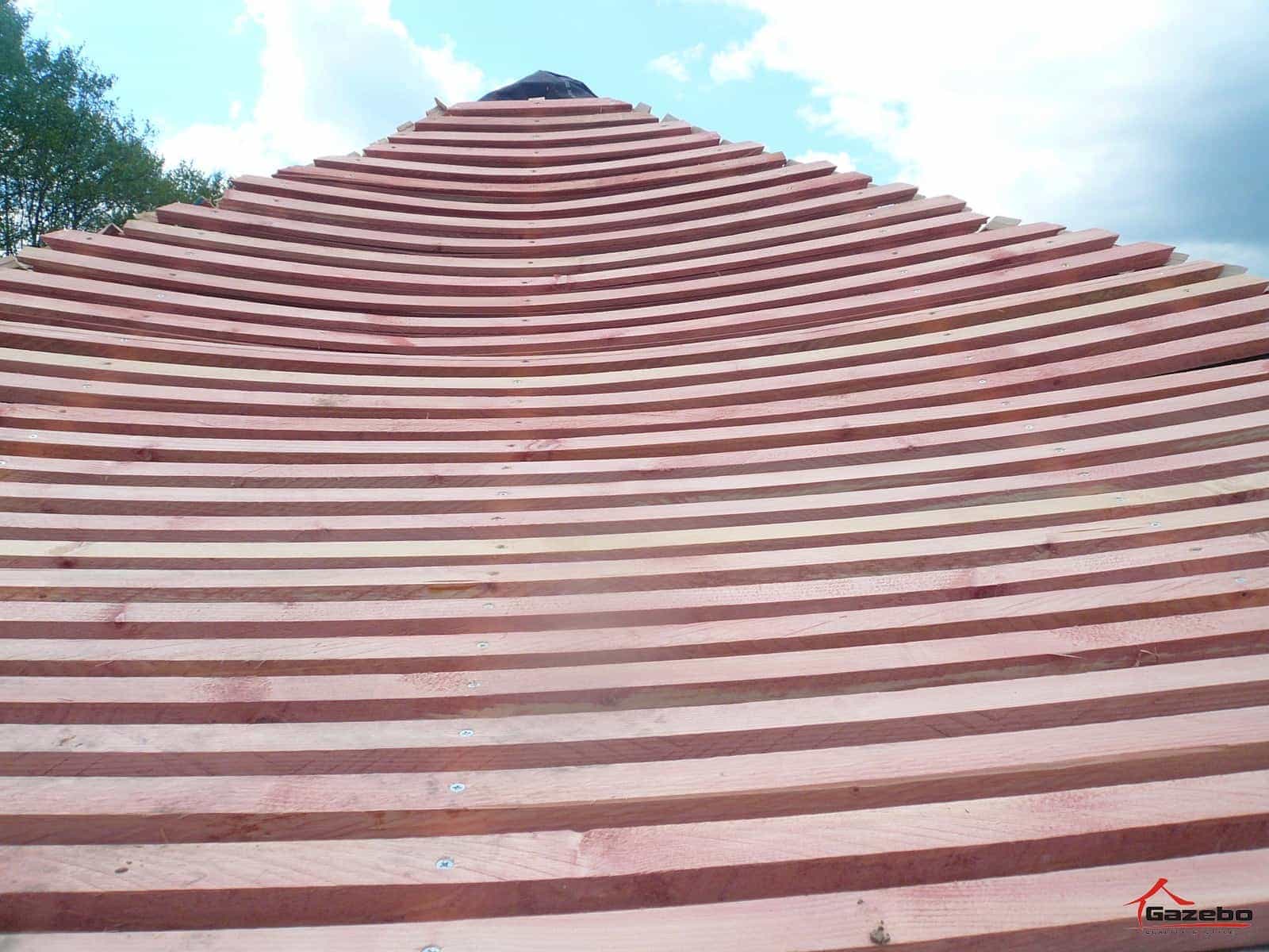 A Hinode japán kerti pavilon építése