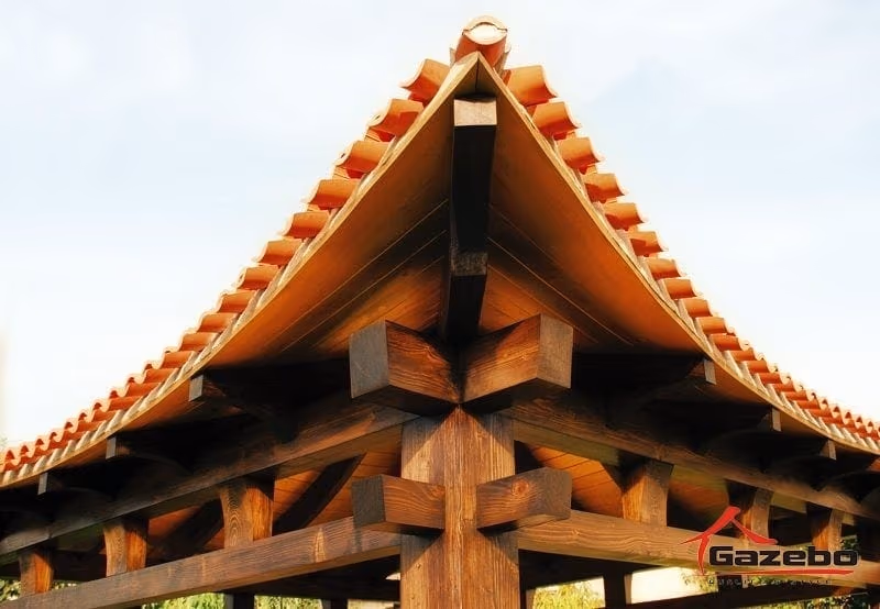 A Hinode pavilon minőségi fája és felületkezelése